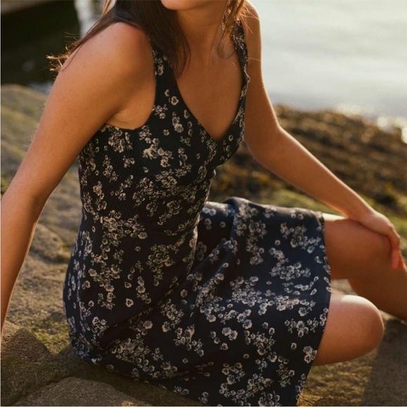 Rouje Paolina Dress in Verveine Marine 36 - Picture 3 of 11